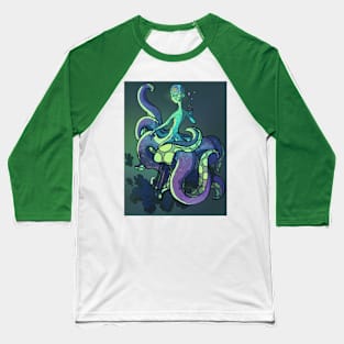 Octopus Girl Baseball T-Shirt